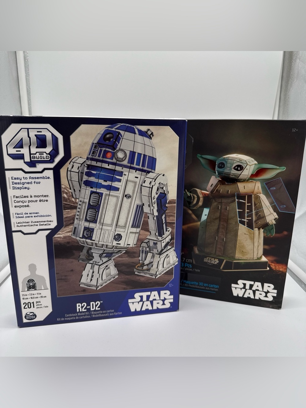 Star Wars 4D Build Model Kits Bundle - R2-D2 & Grogu (New/Sealed)